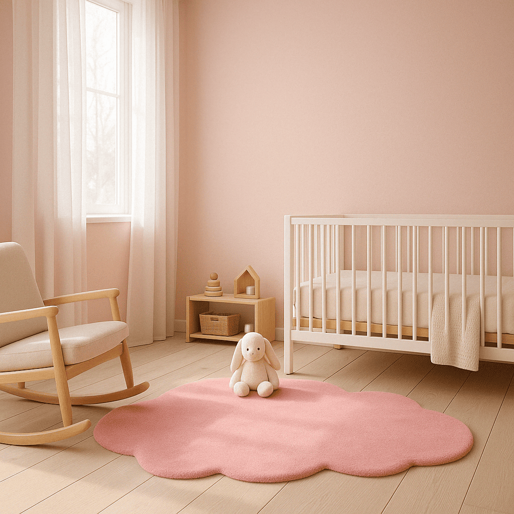 Pink Cloud Puff Rug