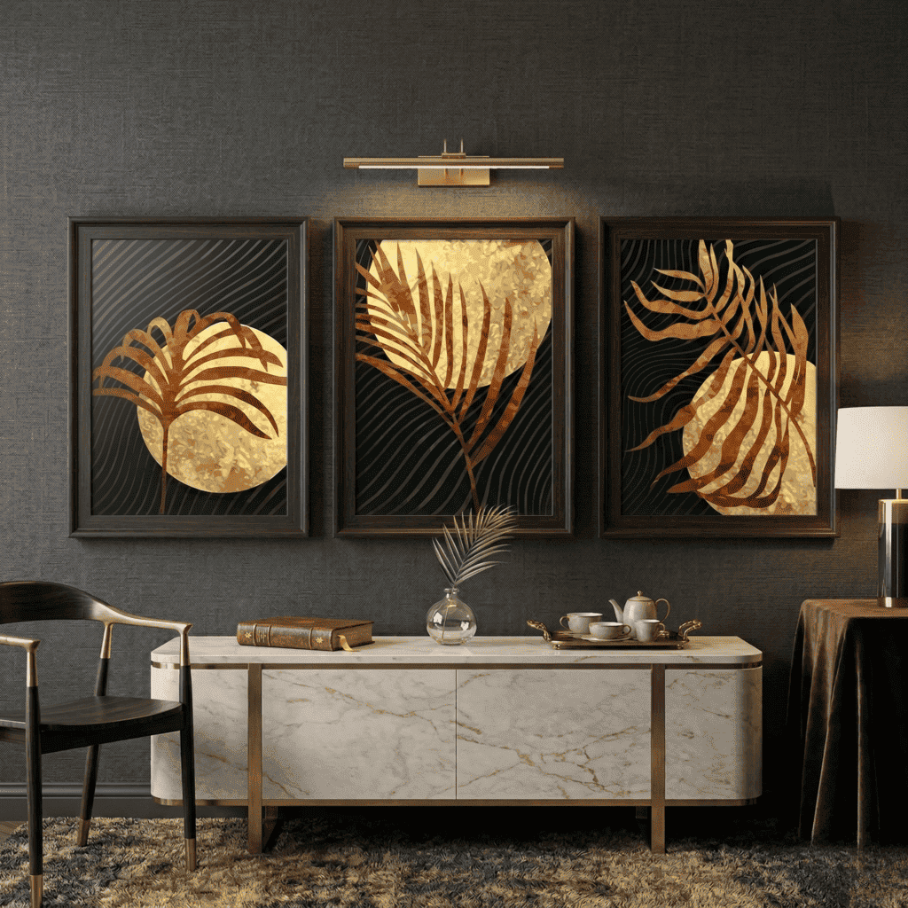 Midnight Palms - Set of 3