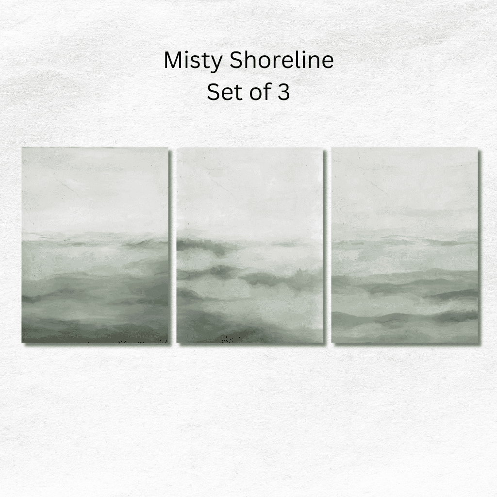 Misty Shoreline - Set of 3
