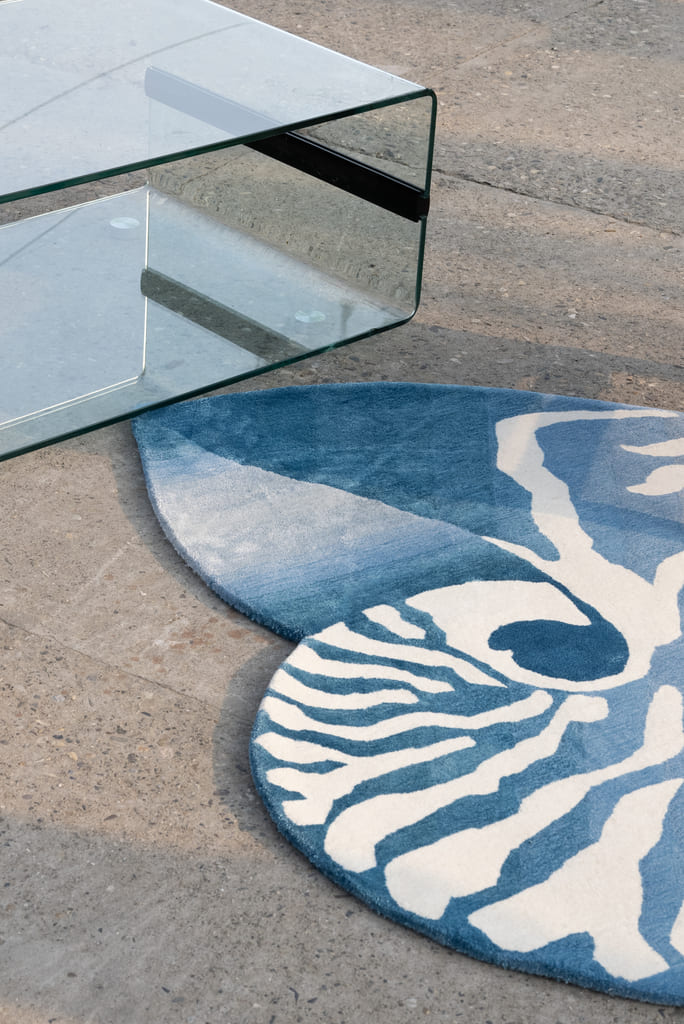 Nautilus Teal Rug