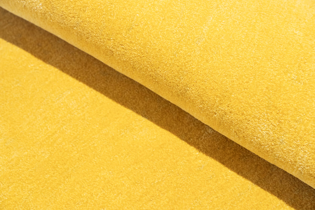 Yellow Cloud Puff Rug