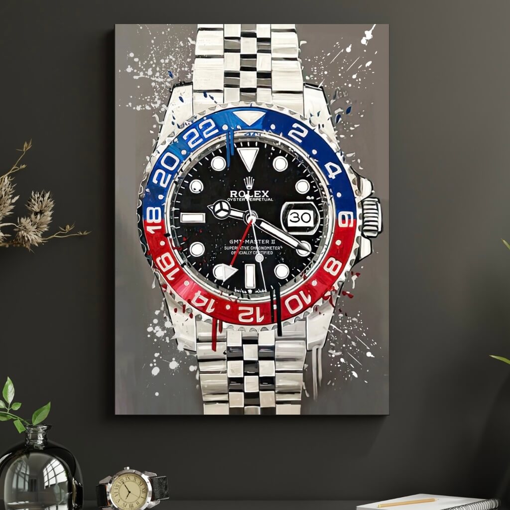 Rolex pepsi wall clock hot sale