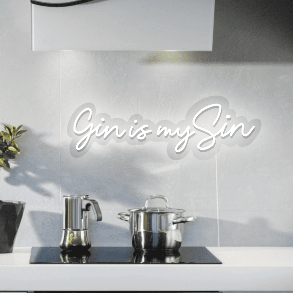 Gin is my Sin Neon Sign