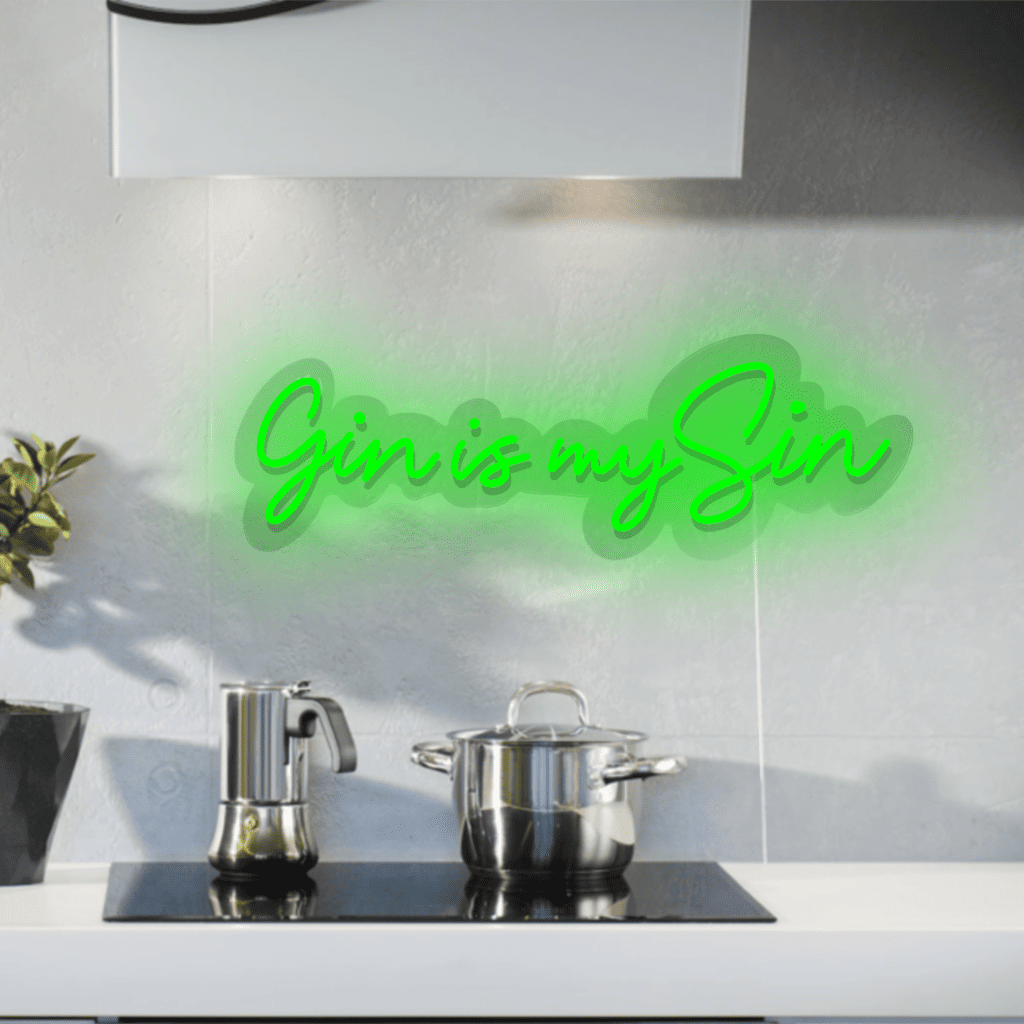 Gin is my Sin Neon Sign