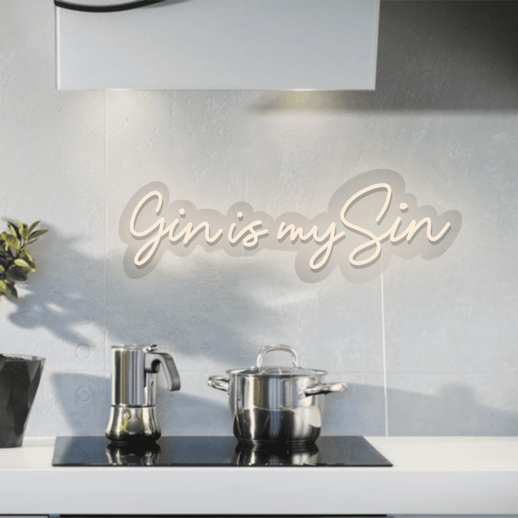 Gin is my Sin Neon Sign