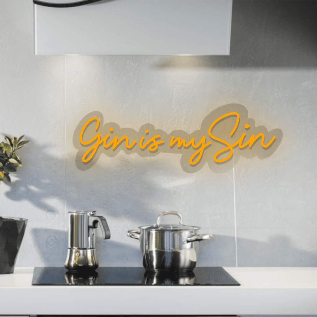 Gin is my Sin Neon Sign