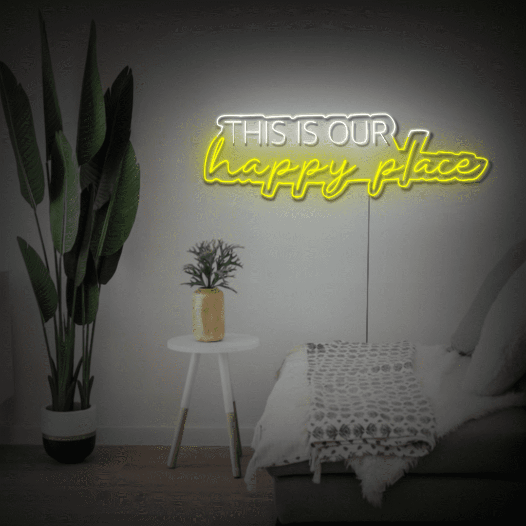 This is our Happy Place Neon Sign