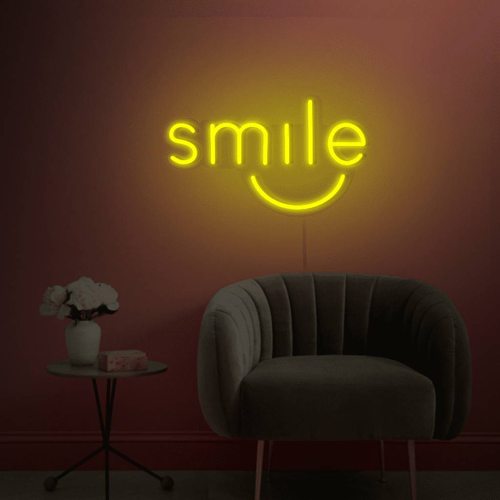 Smile Neon Sign