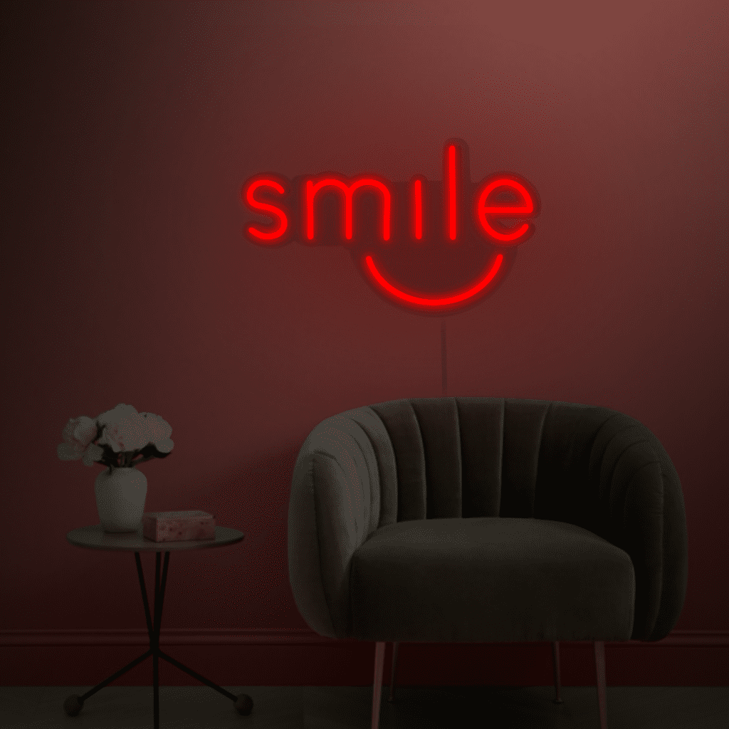 Smile Neon Sign