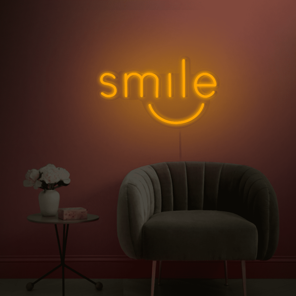 Smile Neon Sign