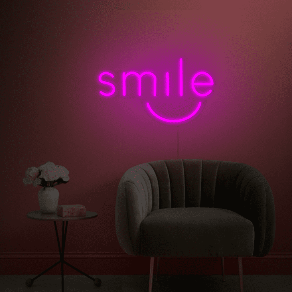 Smile Neon Sign
