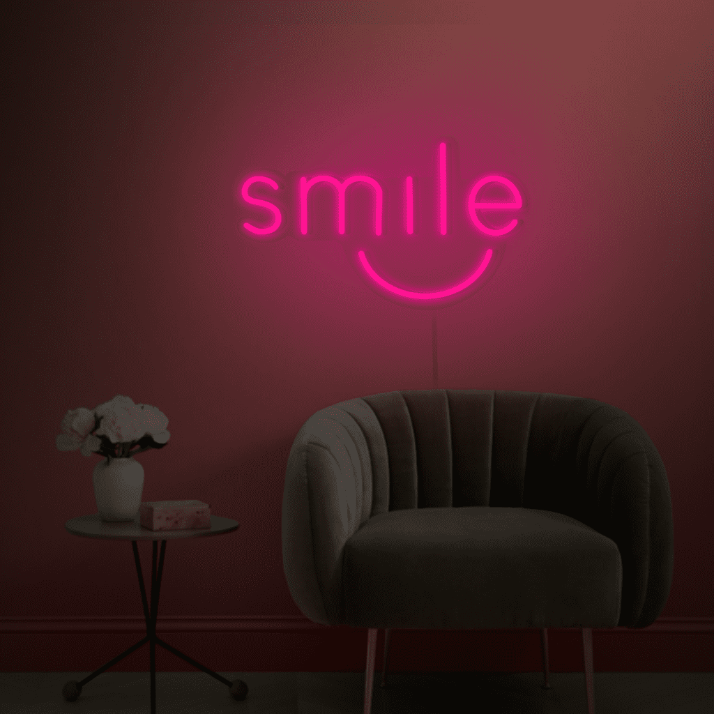 Smile Neon Sign