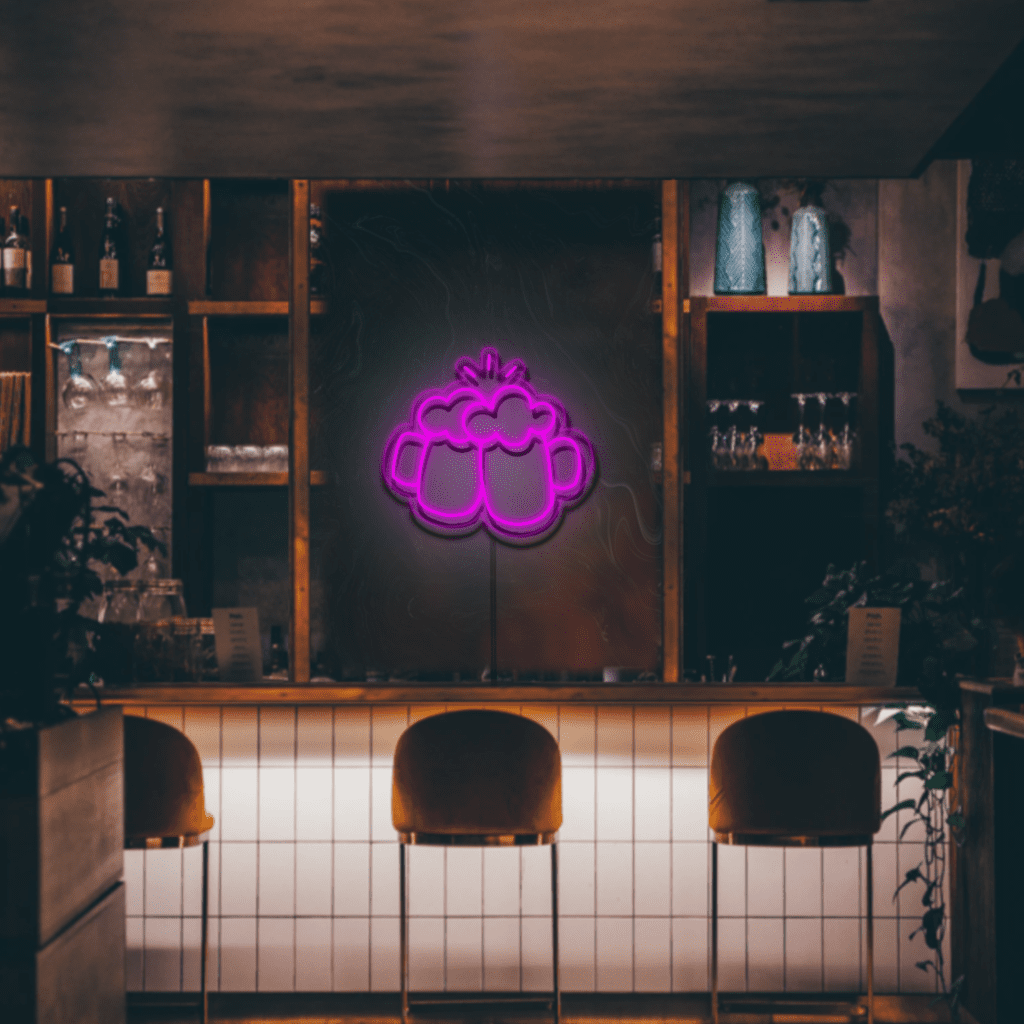 Beers and Cheers Neon Sign