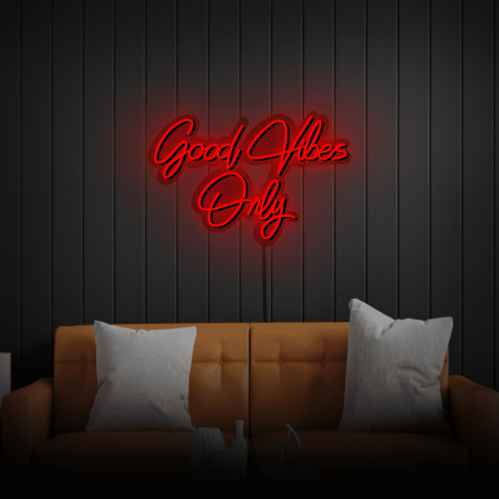 Good Vibes Only Neon Sign
