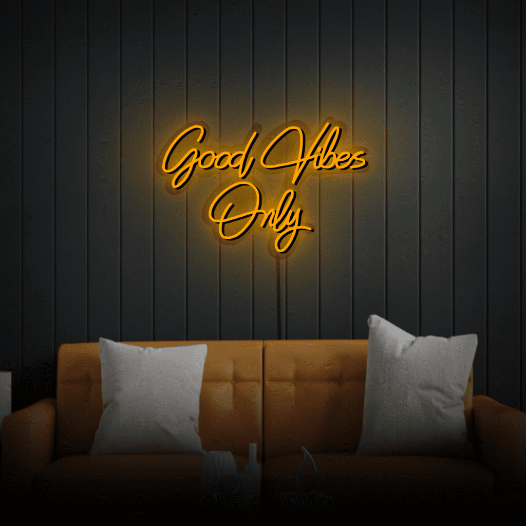 Good Vibes Only Neon Sign