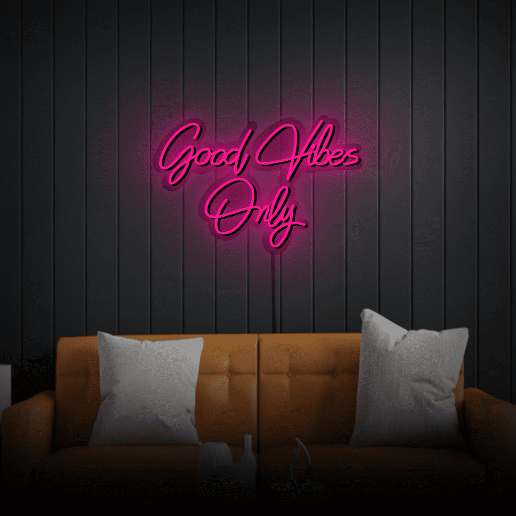 Good Vibes Only Neon Sign