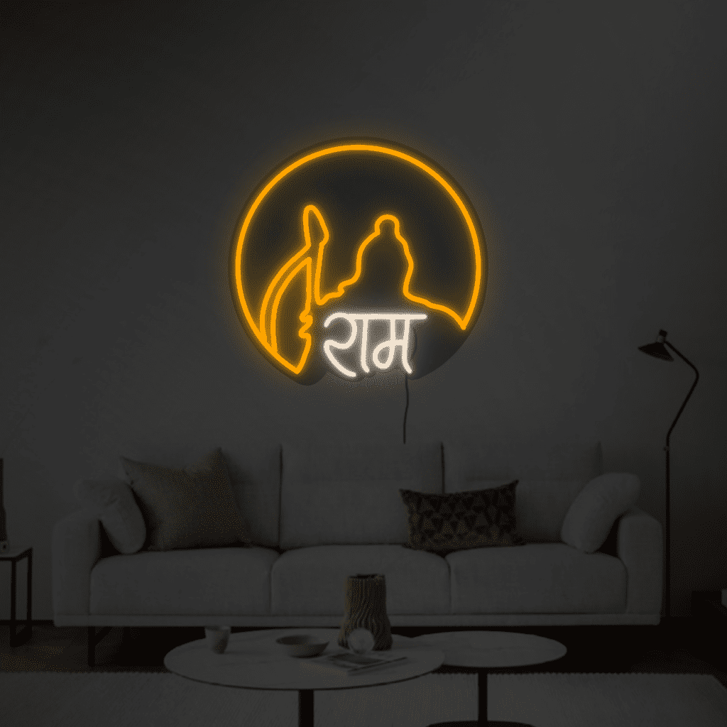 Shri Ram Aura Neon Sign