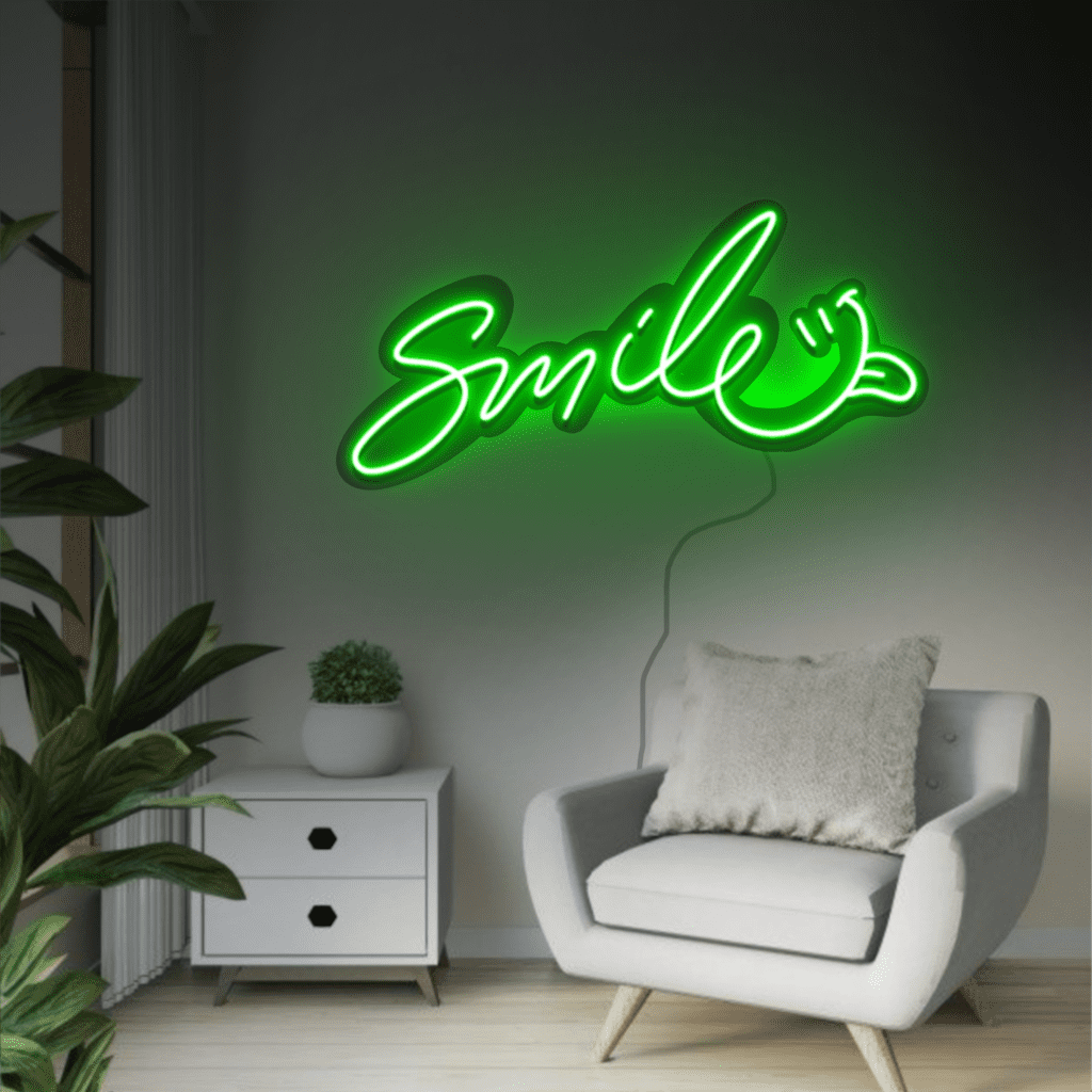 Smile Neon Sign