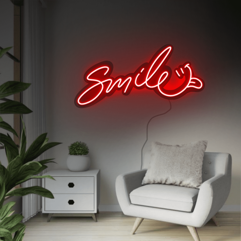 Smile Neon Sign