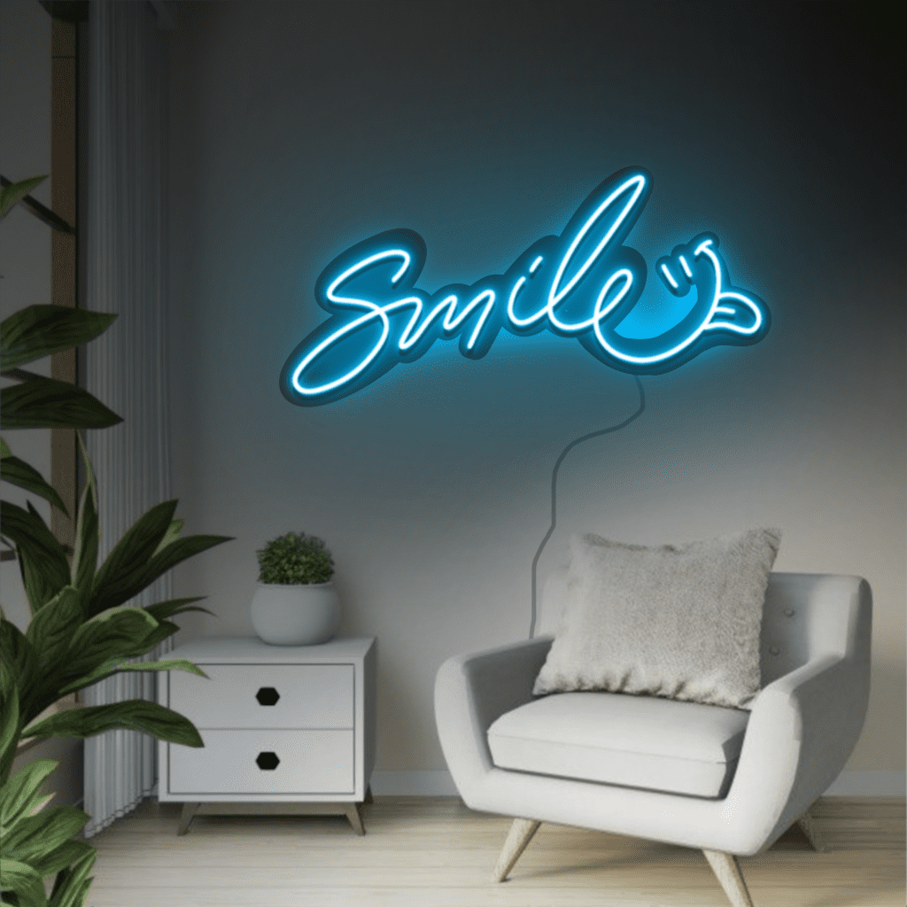 Smile Neon Sign