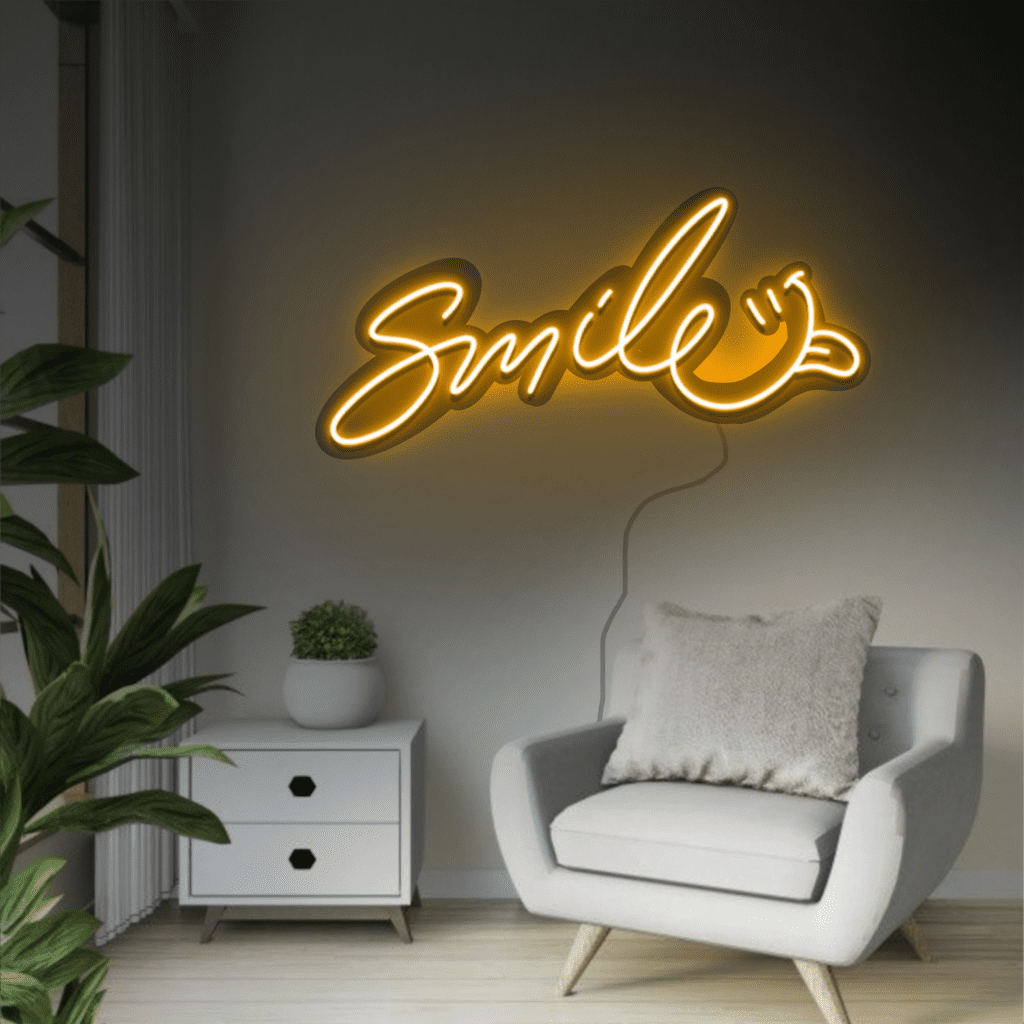 Smile Neon Sign