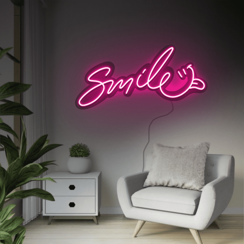 Smile Neon Sign
