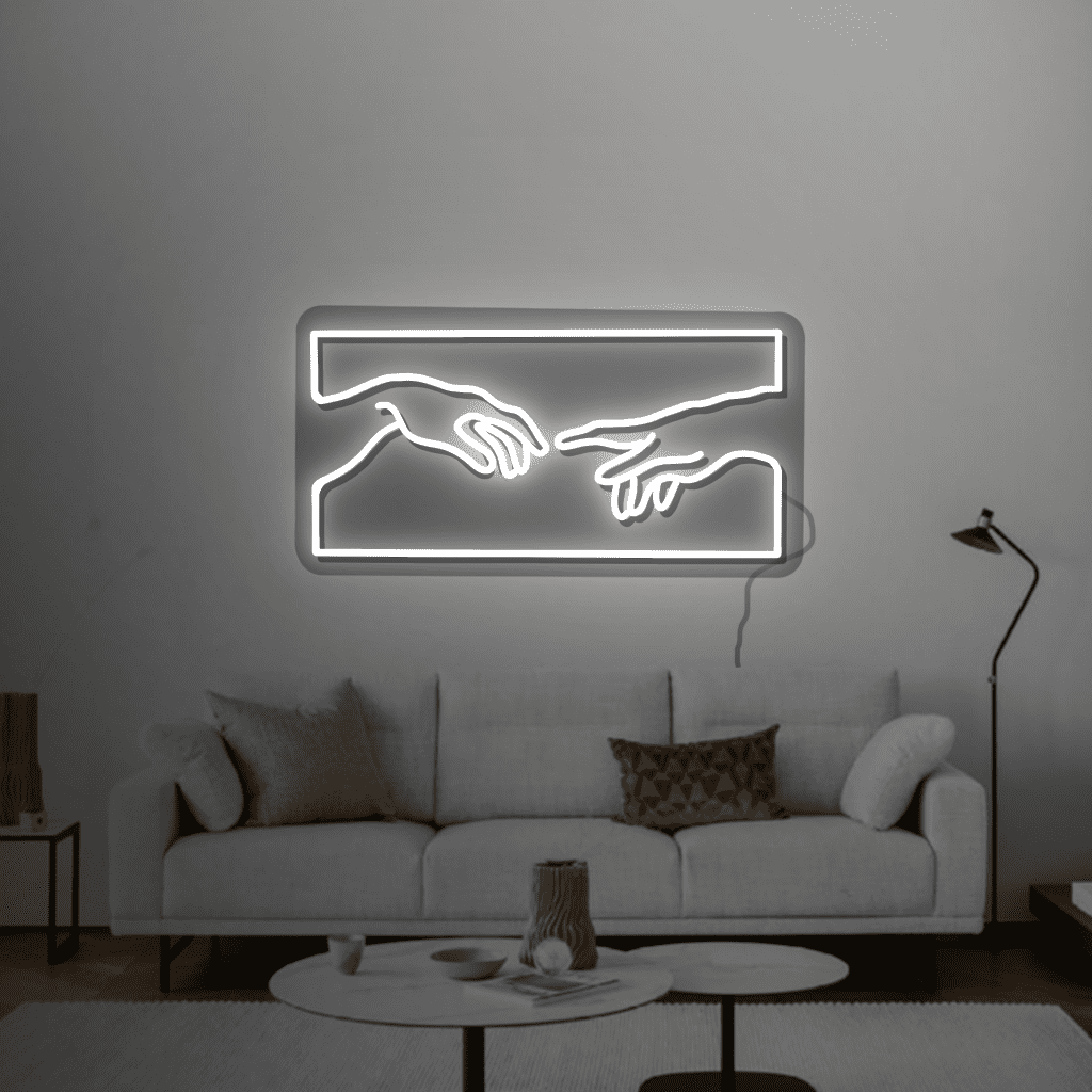 Hands Neon Sign