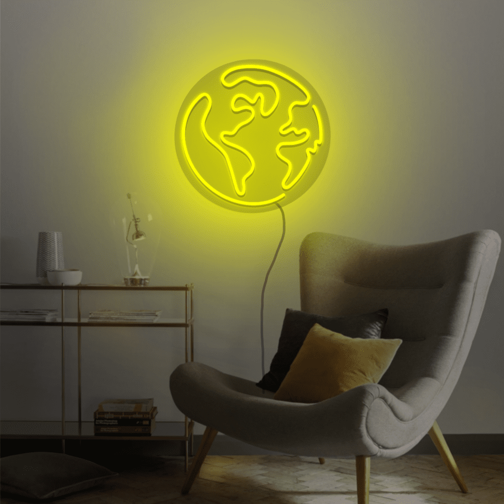 Earth Neon Sign