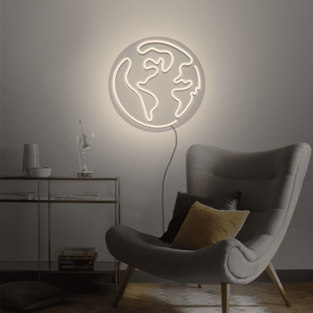 Earth Neon Sign