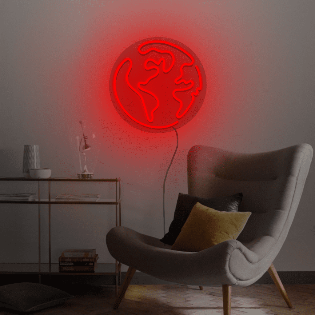 Earth Neon Sign