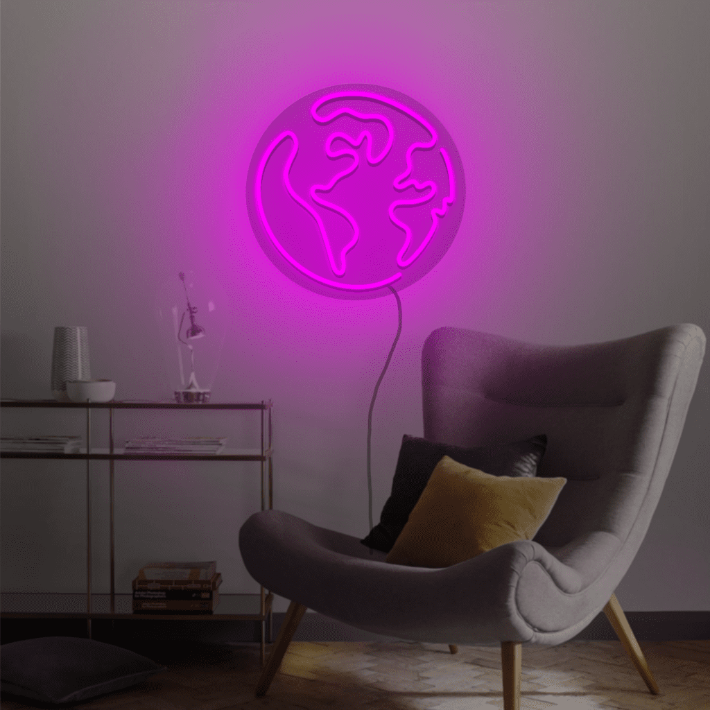 Earth Neon Sign