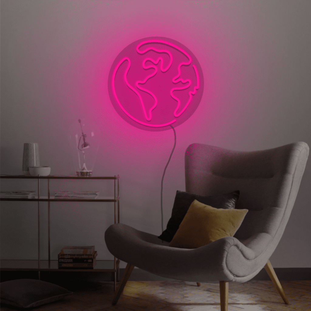 Earth Neon Sign