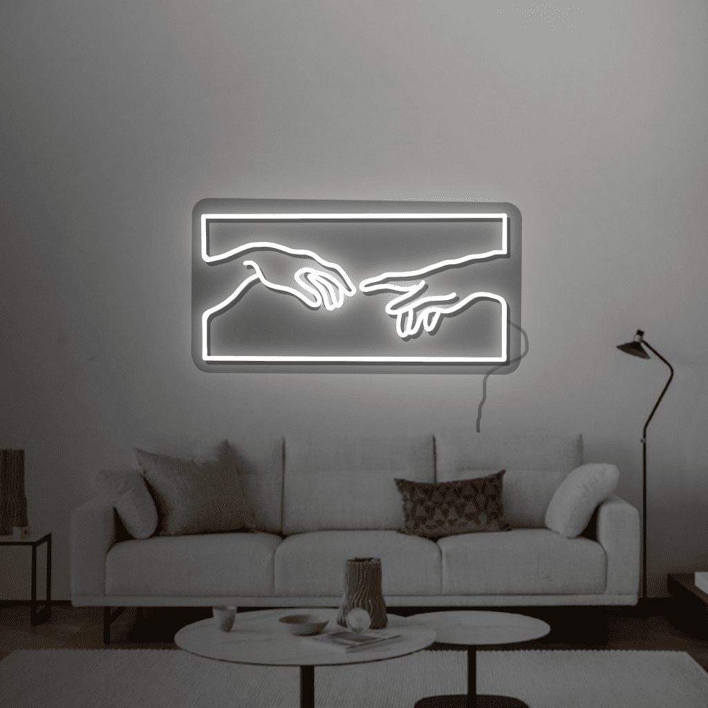 Hands Neon Sign