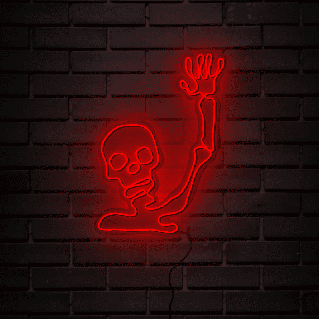 Hi Skeleton Neon Sign