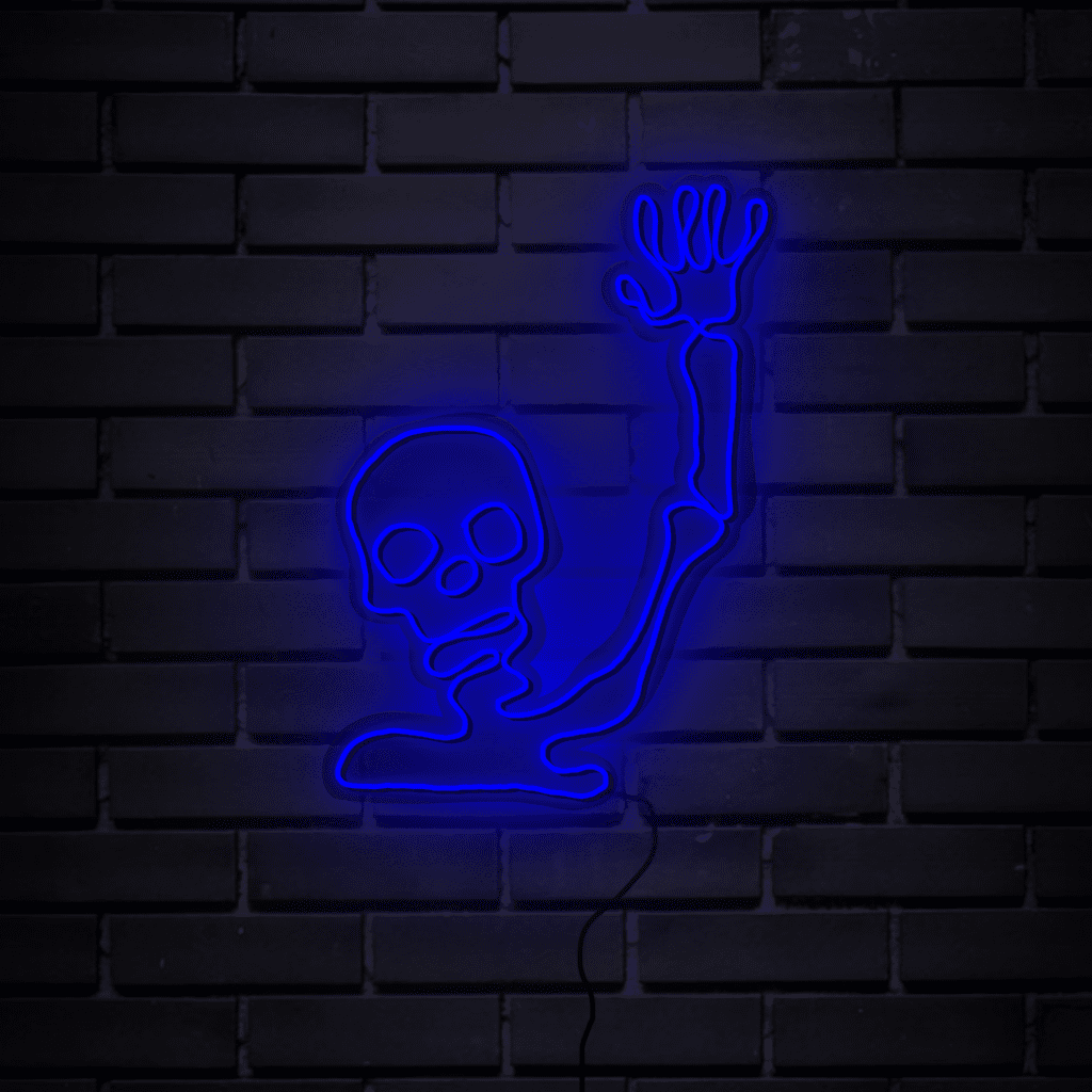 Hi Skeleton Neon Sign