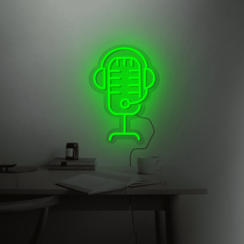 Microphone Neon Sign