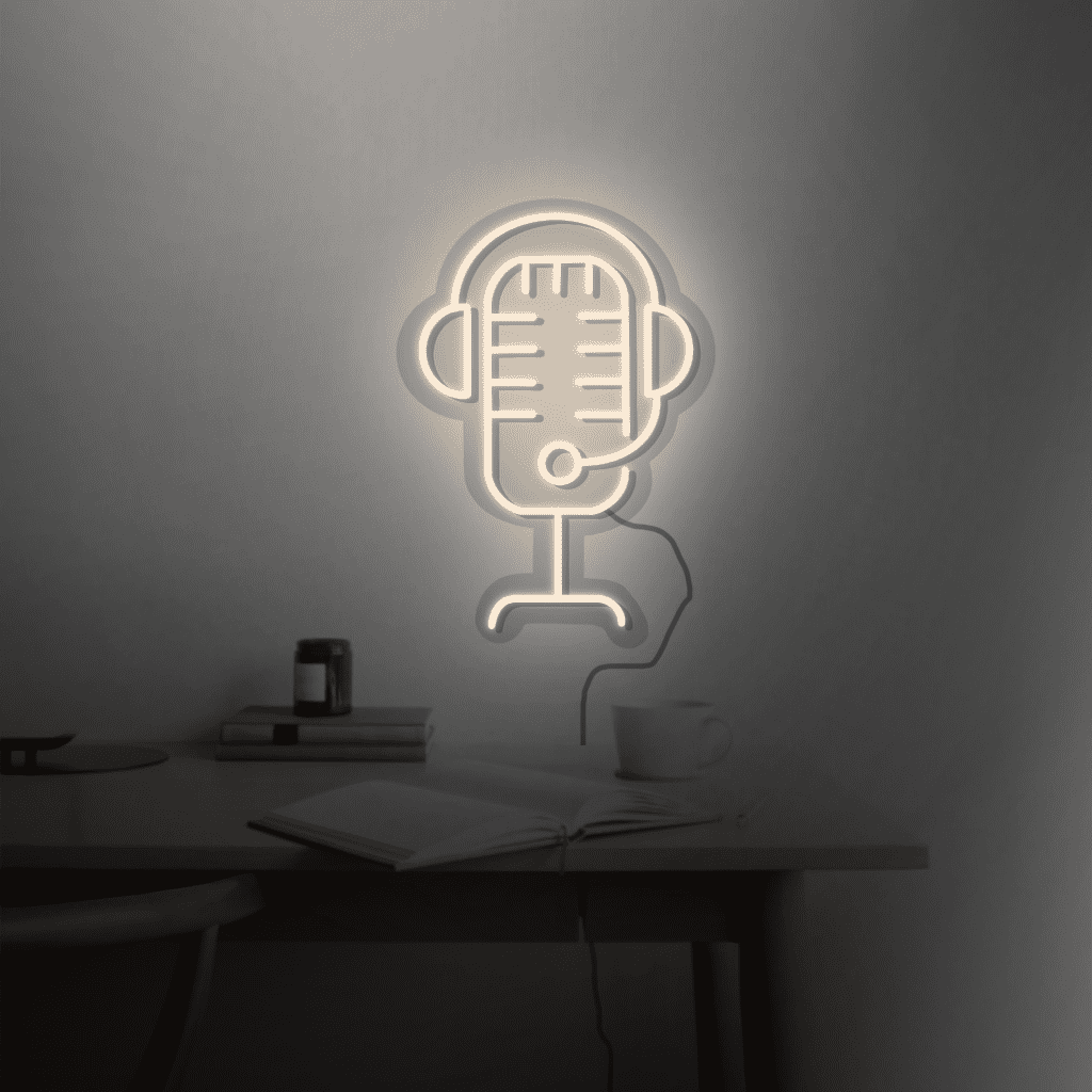 Microphone Neon Sign