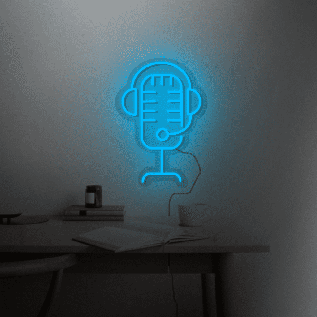 Microphone Neon Sign