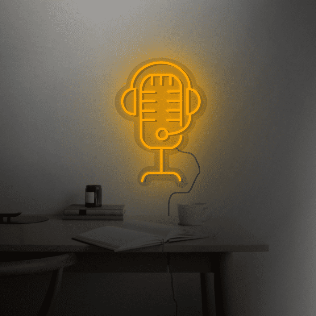 Microphone Neon Sign