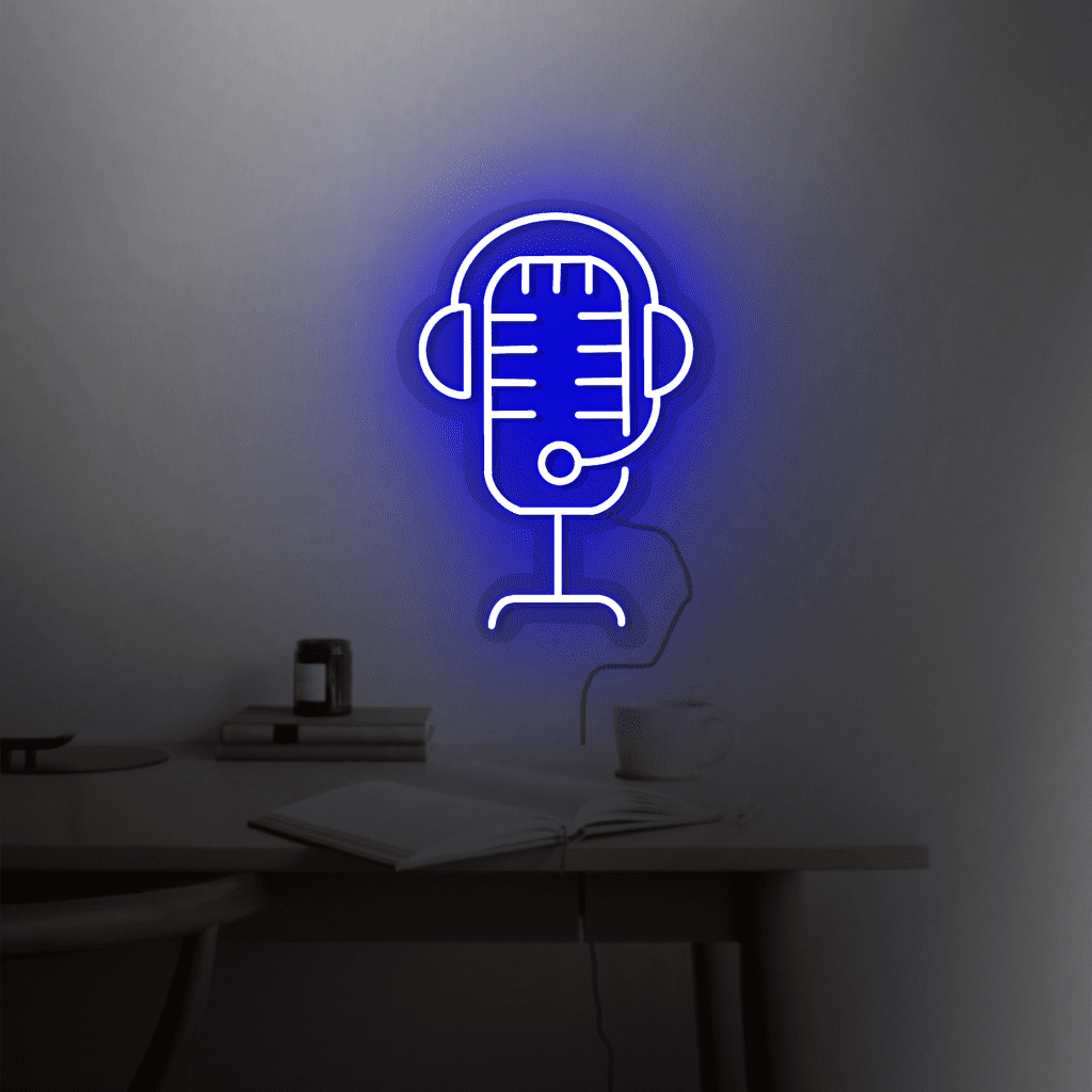 Microphone Neon Sign