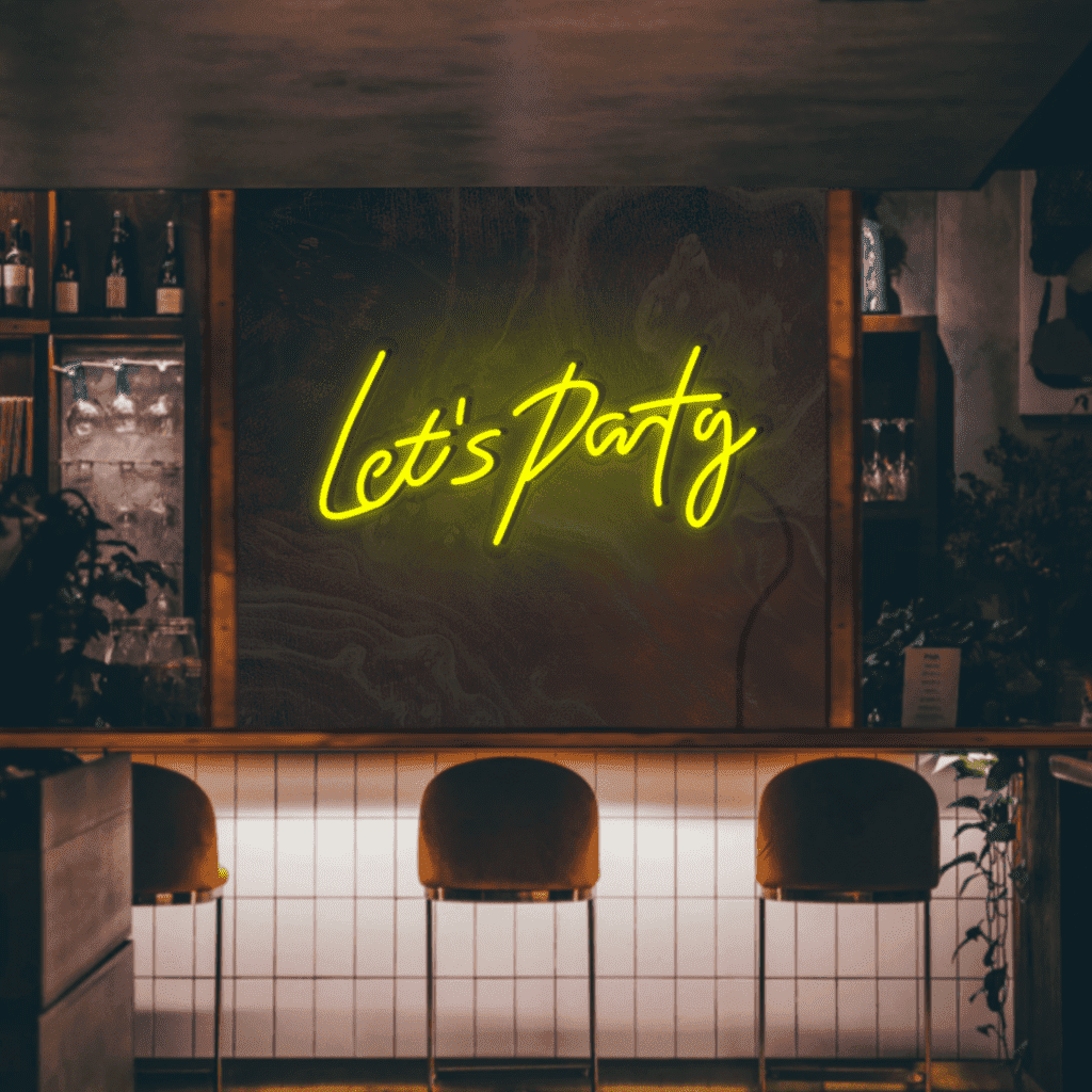 Let’s Party Neon Sign
