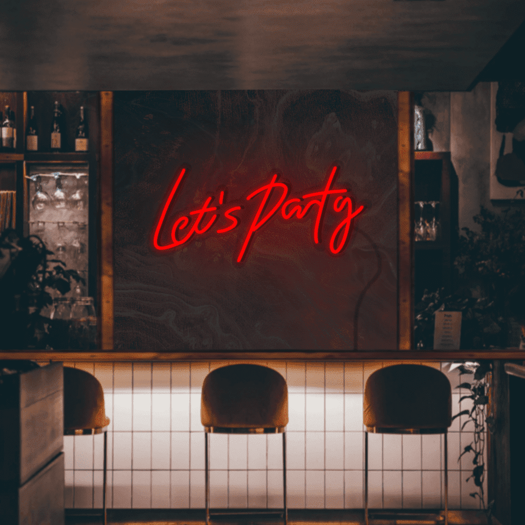Let’s Party Neon Sign