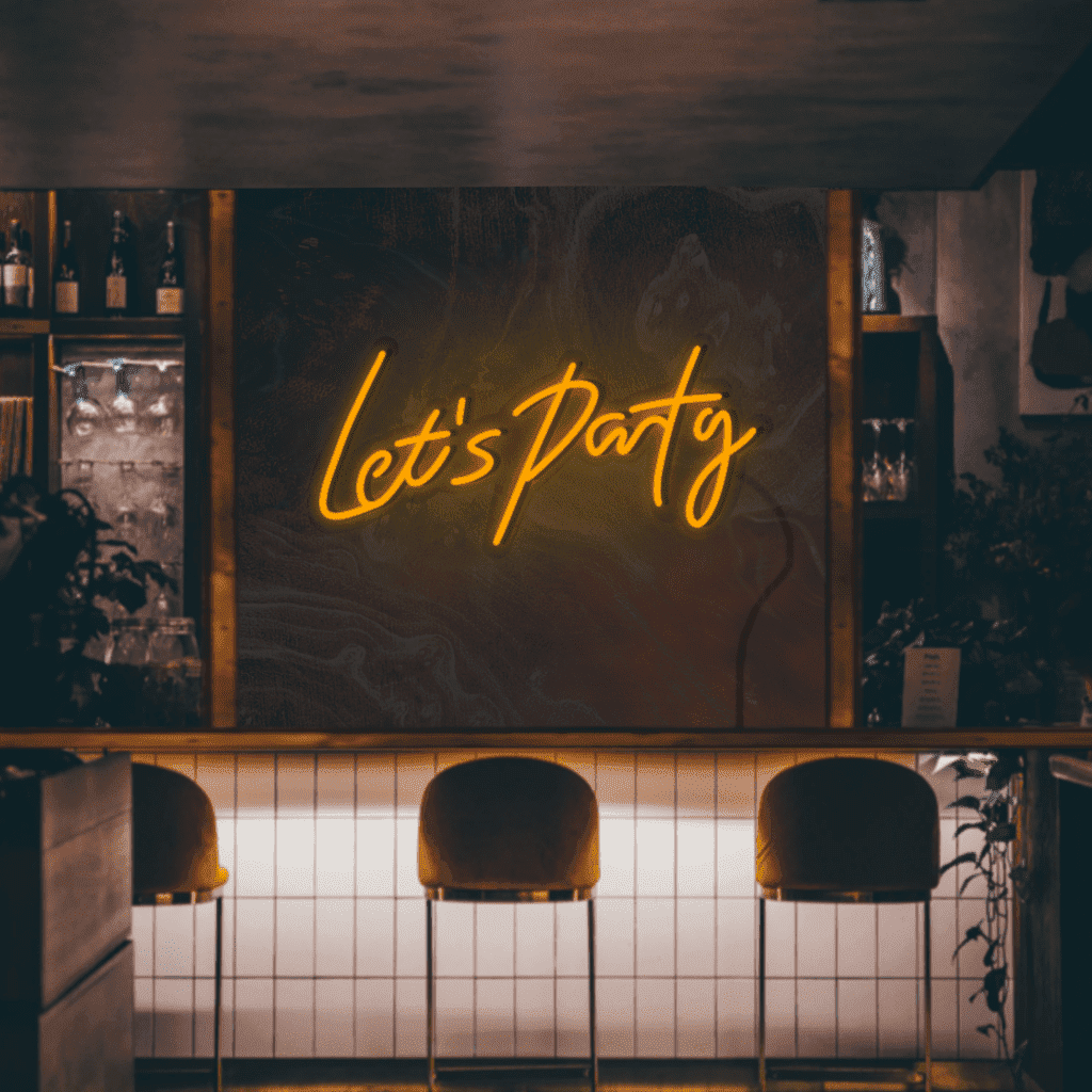 Let’s Party Neon Sign