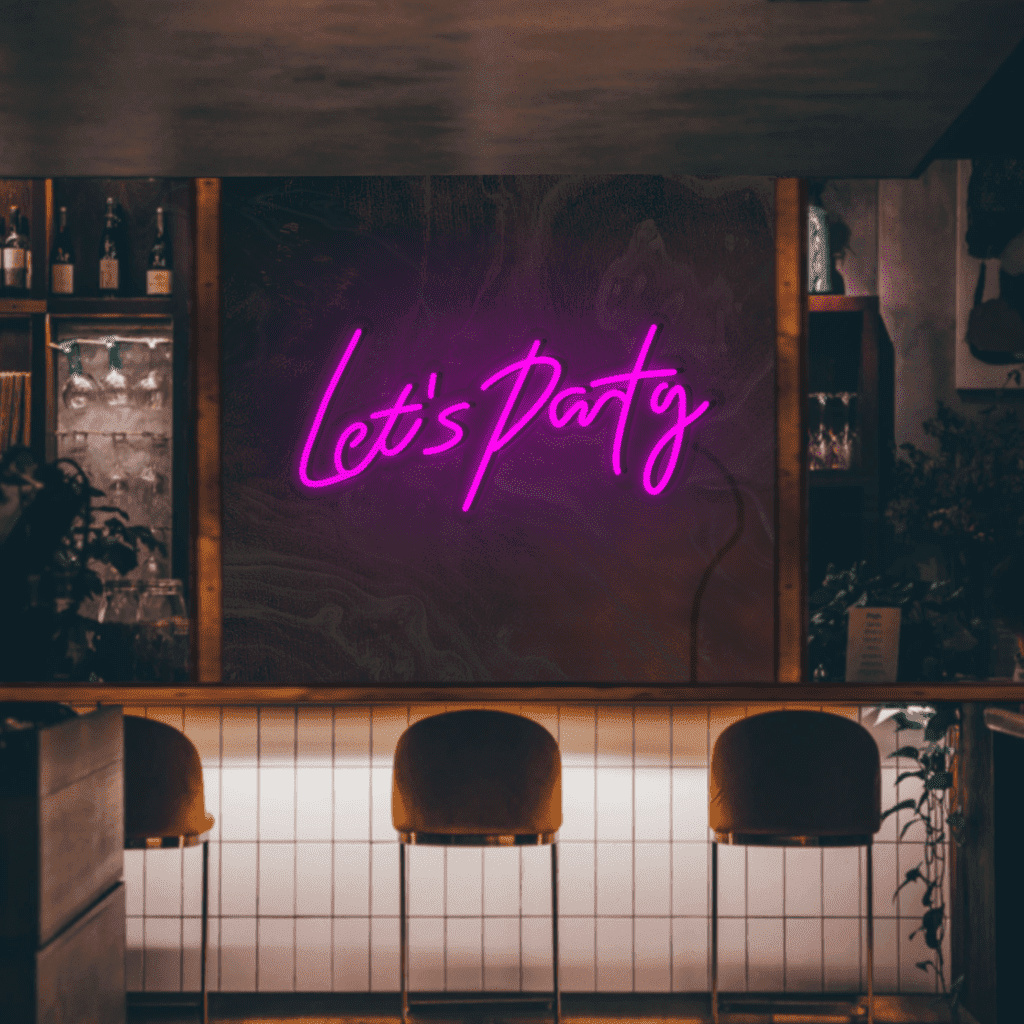 Let’s Party Neon Sign