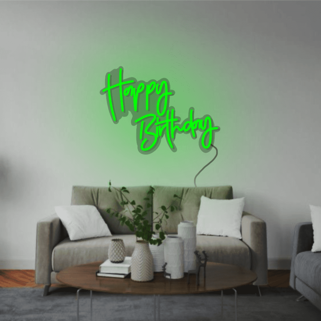 Happy Birthday Neon Sign