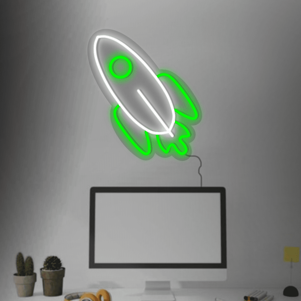 Rocket Neon Sign