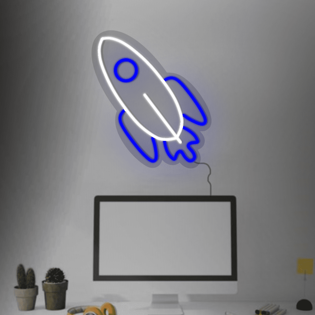 Rocket Neon Sign