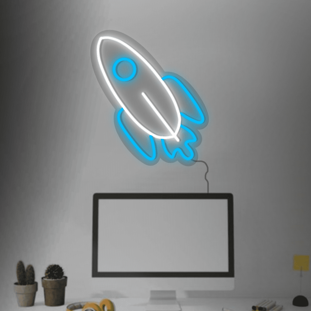 Rocket Neon Sign
