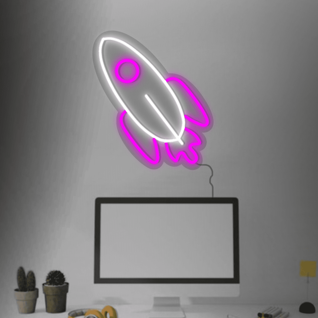 Rocket Neon Sign