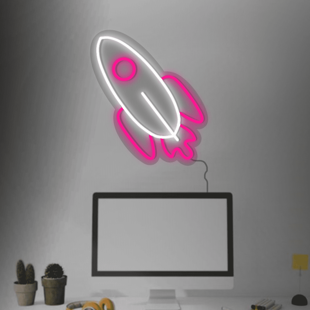 Rocket Neon Sign
